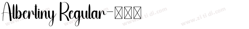 Albertiny Regular字体转换